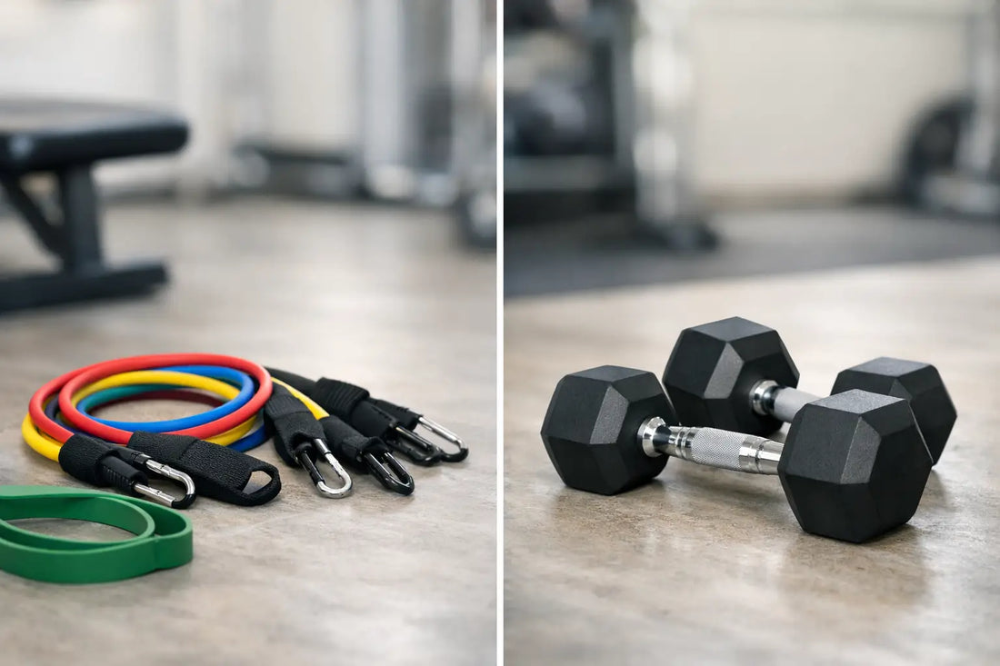 Resistance Bands Versus Dumbbells: Which Fits You?